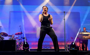 Olly Murs performs on the final night of Forest Live on Cannock Chase