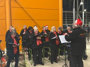 The Voices of Hope choir performs at Midland Met.