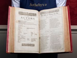 Pages from a Shakespeare folio