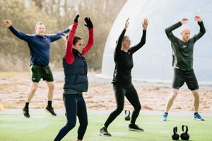 SHREWS COPYRIGHT SHROPSHIRE STAR JAMIE RICKETTS 29/03/2021 - Outdoor exercise has returned to The Shrewsbury Club including Tennis and Bootcamps at their new outdoor facility..