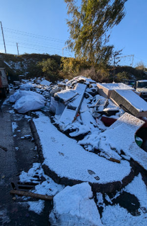 The dog was found on a Smethwick street among fly-tipped rubbish