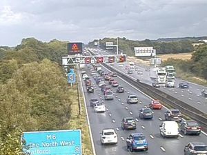Supporting image for story: Major delays on the M6 following crash involving motorcycle
