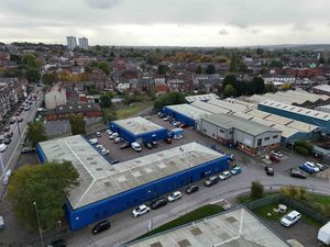 Aerial image of Fairground Way Business Centre in Walsall