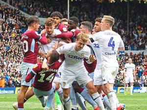 Supporting image for story: Leeds striker Patrick Bamford handed two-match ban for getting Aston Villa's Anwar El Ghazi sent-off