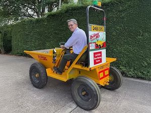 Supporting image for story: Black Country businessman takes trusty dumper truck on 400-mile top to toe charity drive through Ireland