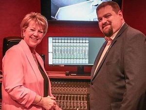 Chief Executive Principal Claire Boliver with Lichfield MP Dave Robertson