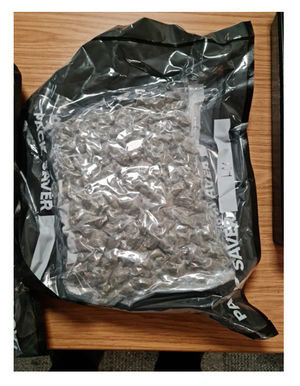 The cannabis was disguised as a yoga mat. Photo: Staffordshire Police