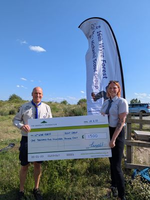 BWM - Worcestershire Scout Group recieves doantion of £1,500 from homebuilder