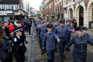 The Shrewsbury Remembrance Sunday parade