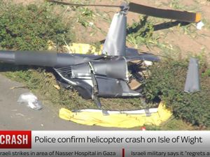 Supporting image for story: Three dead after helicopter crashes during flying lesson on Isle of Wight