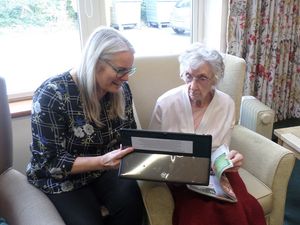 Supporting image for story: Coronavirus: Shropshire care home residents stay connected with family