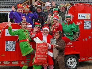 Supporting image for story: Santa and his sleigh set off on Shropshire Newport tour - here's when and where to see Father Christmas and his elves