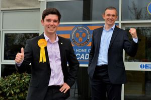 Alex Wagner, left, is the 20-year-old councillor for Bowbrook while Rob Wilson, right, defeated Peter Nutting in Copthorne