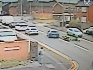 Supporting image for story: WATCH: Thief rams stolen car at police officer in Oldbury