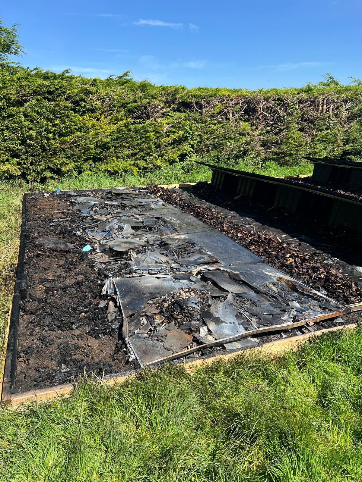 Solar panels destroyed in blaze near Bridgnorth