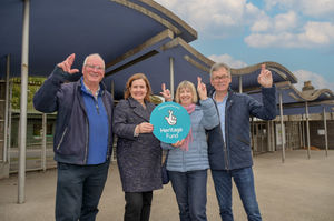 Wrens Nest Friends group with Liz Bates from the National Lottery Heritage Fund
