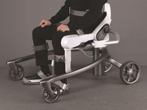 Supporting image for story: LG unveils futuristic wearable robot to help people with mobility issues