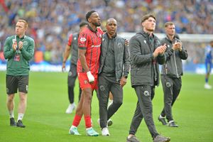 Walsall players look depleted at the final whistle.