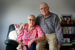 Penny Hubbard from Stafford with husband Alan