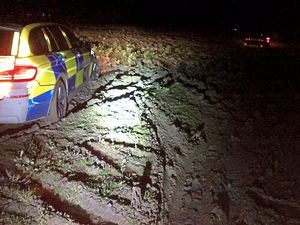 Supporting image for story: Car thief caught after getting stuck in mud near Shrewsbury