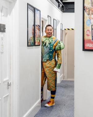 The panto legend strikes a pose. Photo: Danny Kaan