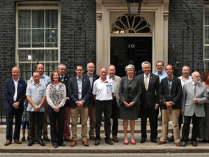 Supporting image for story: Shropshire cave hero Mike's date with PM