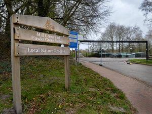 Supporting image for story: Barrier built to stop people meeting on Cannock nature reserve