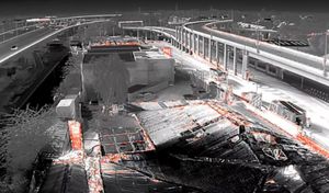 West Midlands Fire Service tackles blaze near the M6 in Erdington, Birmingham