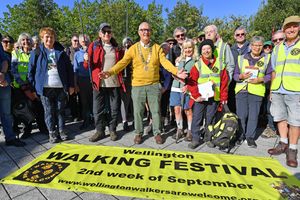 Wellington Walking Festival launched on Monday by Mayor Reg Snell