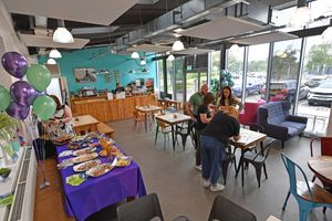 The launch event helped to officially open the new cafe