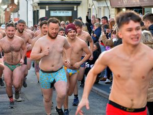 Supporting image for story: Rosy cheeks of a different kind in boxer shorts run in memory of hit-and-run teen