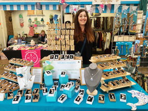 Sea glass jewellery-maker Dianne Fantucchio, of Nature’s Treasure, who will be leading one of the mini festive workshops at the Market Drayton Indoor Market Showcase on December 5.