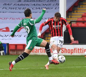 Aaron Pressley opens the scoring for Walsall with his sixth goal of the season.