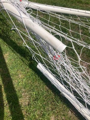 Football goals have been destroyed in Market Drayton. Picture: Market Drayton Tigers FC.