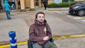 Connor Edwards who is trying to raise money for life saving surgery