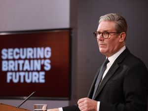 Prime Minister Sir Keir Starmer speaking during a press conference in the Downing Street Briefing Room in London