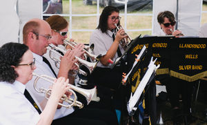Llandrindod Wells Silver Band played at Llanyre Show. Image by Ben L Brown Photography