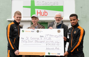Players are often involved in helping highlight the trust's work. George Saville and Nathan Byrne recently visited St George's Hub, which helps people at risk of homelessness