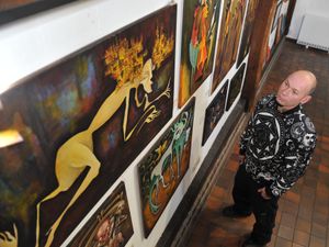 Supporting image for story: James and the Giant Peach and the Corpse Bride film artist exhibits pieces in Shrewsbury