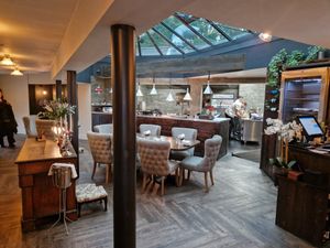 An open kitchen inside 