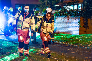 Emergency services at Granville Square, Birmingham. Photo: Snapper SK