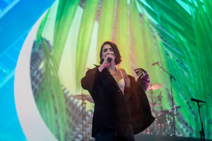 Dua Lipa at Birmingham's Genting Arena. Pic: Emma Turner