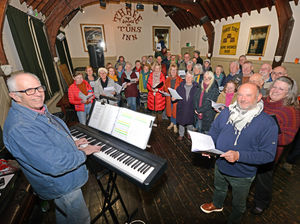 Supporting image for story: Shropshire choir brings neighbours together in Christmas song