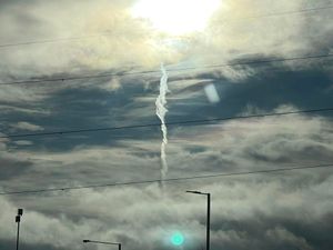 Supporting image for story: 'Like something falling from the sky!' Strange spiral spotted over Black Country