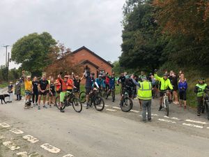 Supporting image for story: Walkers, runners, bikes and horses at a Kington event raised £1,455 for a charity and the church