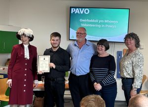 Hay Castle volunteers with the High Sheriff