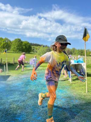Moor Park School's colour run raised more than £1,000 for Hope House Children's Hospice.