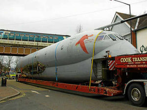 Supporting image for story: Giant Nimrod transported to RAF Cosford through Shifnal streets
