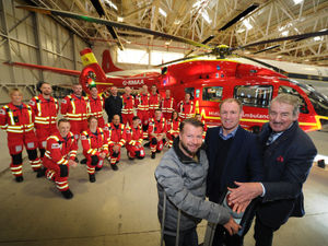 Supporting image for story: Stars at RAF Cosford for launch of new Midlands Air Ambulance helicopter - with video and pictures
