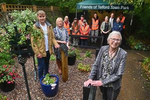 The garden was officially unveiled by Mr Wassell's widow, Doreen. She was joined for the occasion by her daughter Tina Corfield and her son Benjamin Corf.
